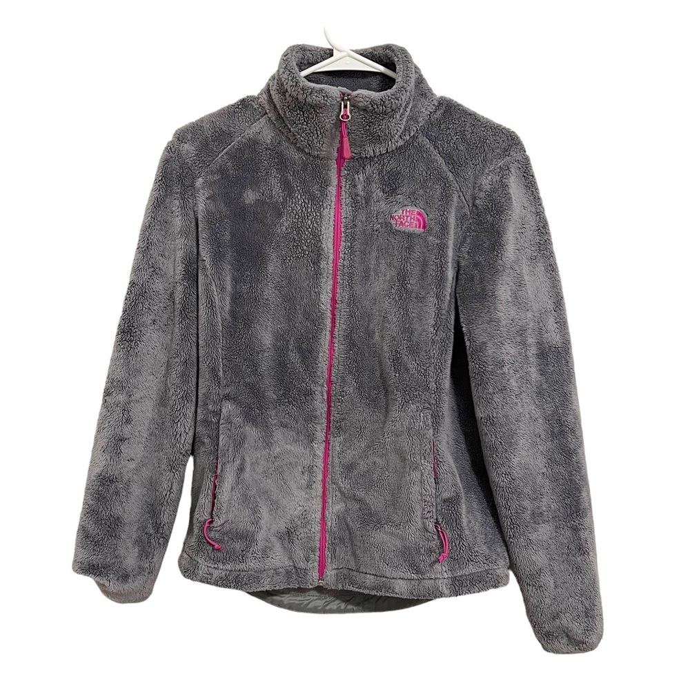 North Face Grey/Pink Cozy Osito Fleece Women’s Size Small